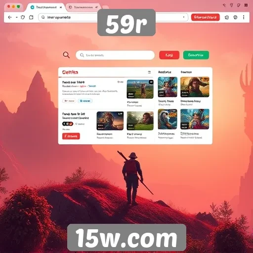 A interface do site 59r e sua navegabilidade